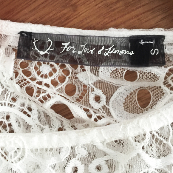 For Love & Lemons lace peplum top - Picture 3 of 4